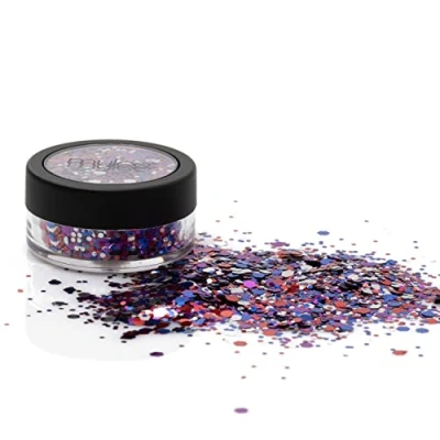 Image of Mylee All That Glitters [Loyal] 101 Glitter Colour Choices DIY Nail Decoration, Holographic Dust Powder Ideal for Art &amp; Crafts
