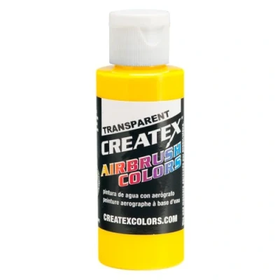 Image of Createx Airbrush Paint, Transparent Brite Yellow, 4 oz (5114 04)