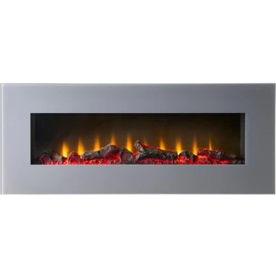Image of Sureflame WM 9505 Electric Wall Mounted Fire with Remote in Grey, 42 Inch