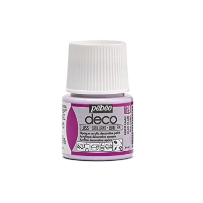 Image of Pebeo 45ml Deco Br, Acrylic, Light Lilac, 7 x 4.5 cm