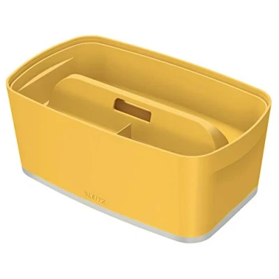 Image of Leitz L:MyBox Small with Lid + Organise w. handle Cosy warm yellow Mailorder