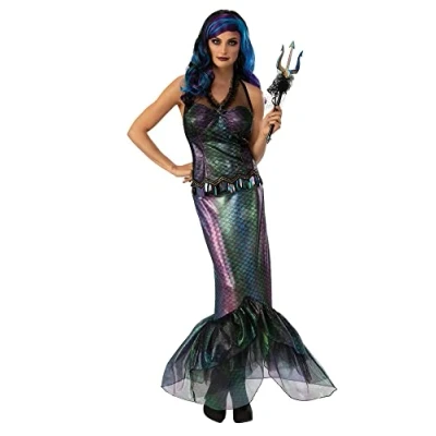 Image of Bristol Novelty 301555L000 Queen of the Dark Sea Adult Fancy Dress, Women, Multi
