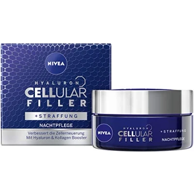 Image of NIVEA Hyaluron Cellular Filler Anti Age Night Cream (1 x 50 ml) Wrinkle Face for the Effective and Intense