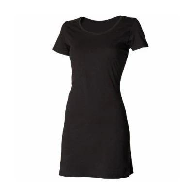 Image of Skinnifit Womens T Shirt Dress Black 12 To 14