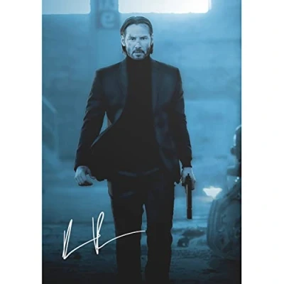Image of Keanu Reeves (John Wick) PRE Signed Photo Print 12 X 8 INCHES