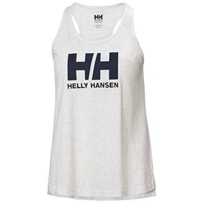 Image of Helly Hansen Women&#039;s Logo Shirt, 823 Nimbus Cloud Melange, XS UK
