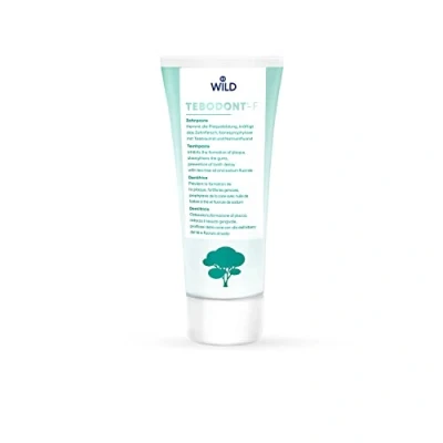 Image of Tebodont F Toothpaste with Fluoride, for Daily Oral and Dental Care, Prevention of Tooth Decay, Helps Relieve Irritated Gums mucosa enhances Plaque Removal, Contains Tea Tree Oil