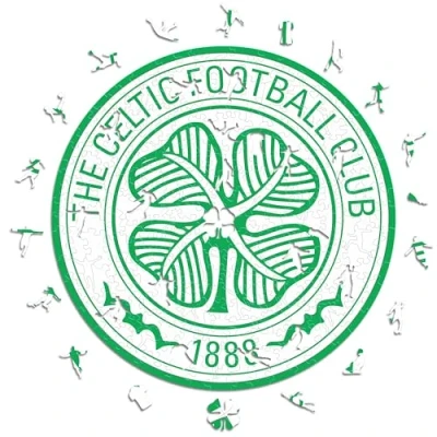 Image of Iconic Puzzles, 100% eco sustainable wooden puzzle with official license Celtic Logo, size M, 270 pieces