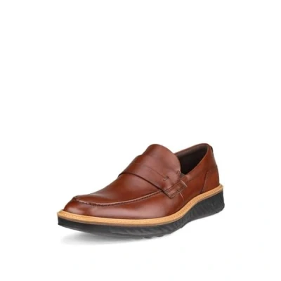 Image of ECCO Men&#039;s St.1 Hybrid Penny Loafer, Cognac, 8/8.5 UK