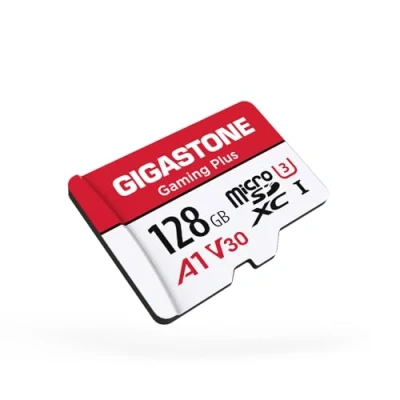 Image of GIGASTONE 128GB Gaming Plus Memory Card for Switch, Steamdeck, 4K Video UHS I A1 U3 V30 C10 MicroSDXC