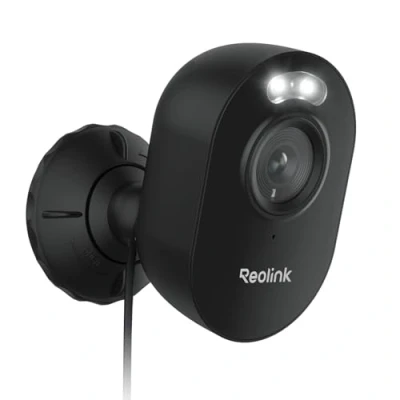 Image of Reolink WiFi Camera Outdoor Lumus 4MP, Spotlight Plug in, 2.4/5GHz CCTV Security Camera, Smart AI Detection, Color Night Vision, Cloud/SD Card for 24/7 Protection, Black
