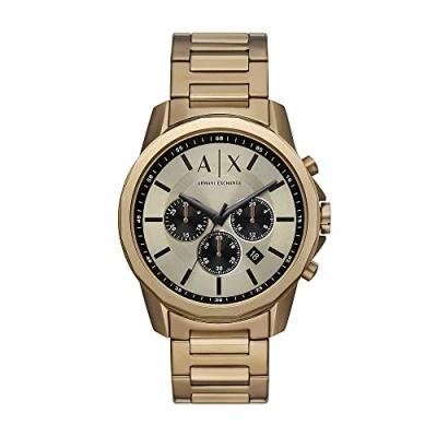 Image of Armani Exchange Banks Mens Brown Watch AX1739 Stainless Steel (archived) One Size