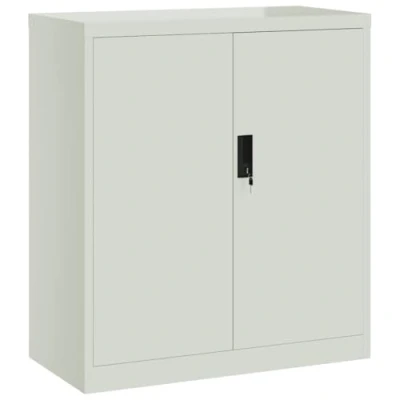 Image of vidaXL File Cabinet Locking Storage Filing Light Grey Steel