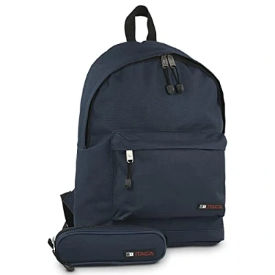 Image of ITACA Mens Backpack Mens. Rucksack Bag for Women. School Backpack. Men. Backpacks Men by ITACA, Navy