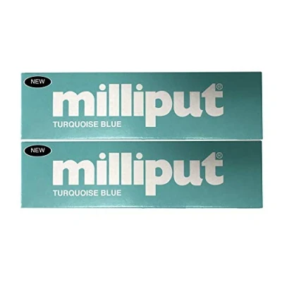 Image of Milliput Epoxy Putty Turquoise Blue 113.4g Kit 2pk