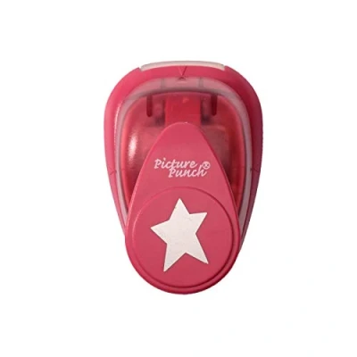 Image of Vaessen Creative Craft Paper Punch Star 2,2 x 1,8 cm Circle Cutter for Crafting and Card Making