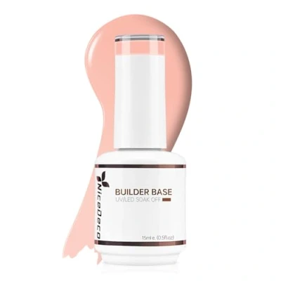 Image of Nicedeco 8 in 1 Builder Base Strengthening Gel 15ml, UV/LED Clear Building Nail a Bottle for Hard Strong Nails Tips &amp; Extensions, Polish Repair Strengthen 003