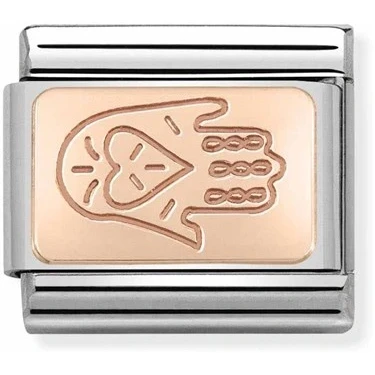 Image of Nomination Rose Gold Hand Of Fatima Charm