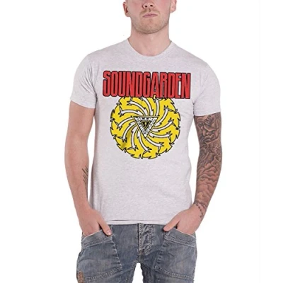 Image of Soundgarden Badmotor Finger New Official Mens Grey T Shirt