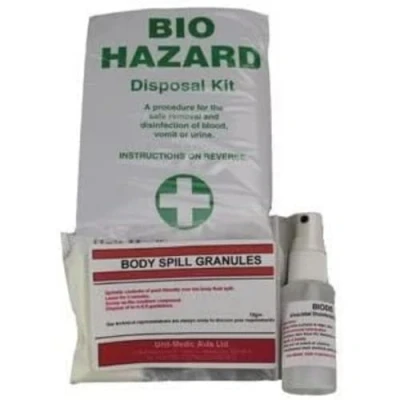 Image of Unit Medic Aids RES030 Biohazard Body Fluid Spillage Clean Up Kit