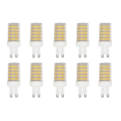 Image of WULUN 10W G9 LED Light Bulb, Warm White, 3000K, Equivalent 150W Halogen, 86Pcs LED, 1000 LM, 360 Beam Angle, Super Bright, AC 220V 240V, No Flicker Non Dimmable, 10 Pack