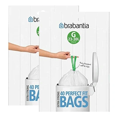 Image of Brabantia Bin Bags 23 30 Litres (G), pack of 80.