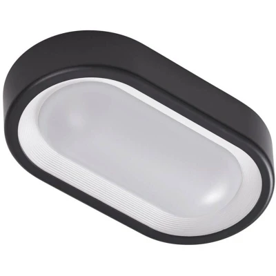 Image of Lindby LED outdoor ceiling light Niniel, black, 24 x 14 cm
