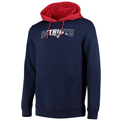 Image of Fanatics NFL New England Patriots Mens Hoodie Blue Cotton Size X Large