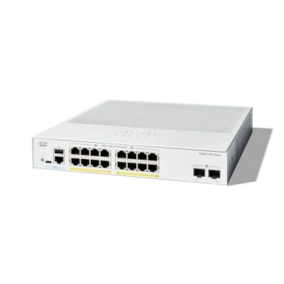 Image of Cisco Catalyst 1300 16FP 2G Managed Switch, 16 Port GE, Full PoE, 2x1GE SFP, Limited Lifetime Protection (C1300 2G)