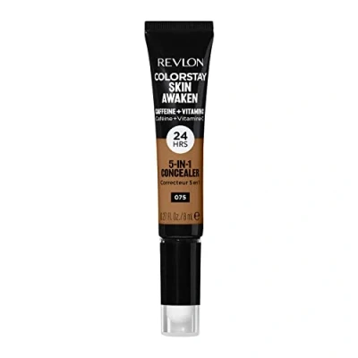 Image of Revlon ColorStay Skin Awaken 5 in 1 Concealer 24HR Wear (30g) Fragrance &amp; Paraben Free, Deep (075) Unisex
