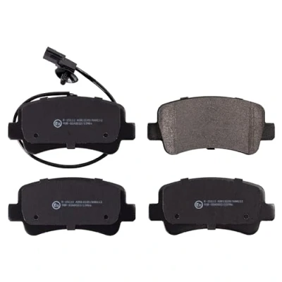 Image of 095513821, 095521680, 95513821, 95521680 Brake pad set BLUE PRINT ADN142154 Rear Axle incl. wear warning contact RENAULT: MASTER 3 Kasten,