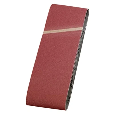 Image of kwb Abrasive Belts 105X620 Mm Made of High Grade Aluminium Oxide with Grit Size 100, Special Glueing and Flexible Cotton Fabric for Coarse Sanding Wood Metal