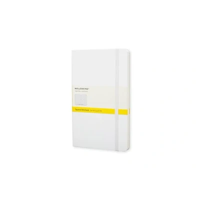 Image of Moleskine Classic Squared Paper Notebook, Hard Cover and Elastic Closure Journal, Color White, Size Pocket 9 x 14 A6, 192 Pages