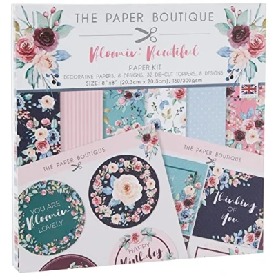 Image of The Paper Boutique Bloomin Beautiful Kit, 8&quot;x8&quot;