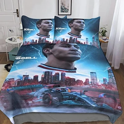 Image of BYTUGI F1 Racing Duvet Cover Set 3D Printed Quilt Soft Microfiber Bedding with Zipper Closure for Children And Adults Double（200x200cm）
