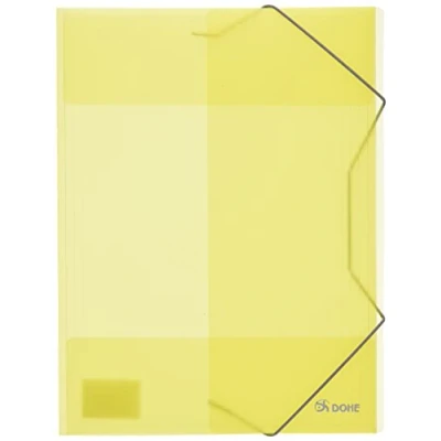 Image of dohe 90408 Folder with Elastic Bands A4 Polypropylene Yellow