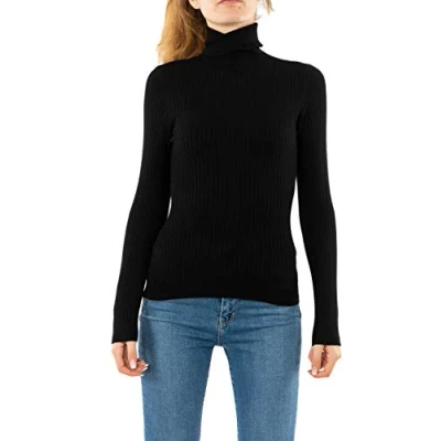 Image of ONLY Karol L/S Rollneck Jumper, Women&#039;s, Size: Large, Black