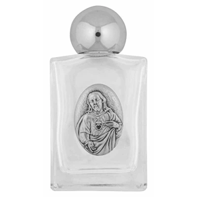Image of Venerare Glass Holy Water Bottle (Sacred Heart of Jesus)