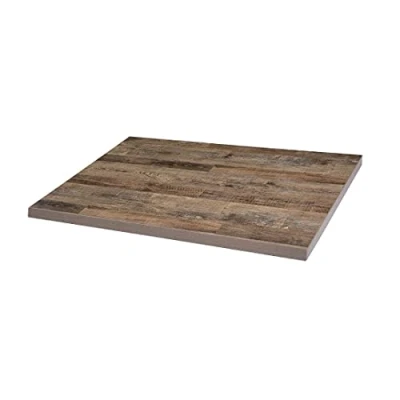 Image of Bolero Pre Drilled Rectangular Table Top Urban Dark 700mm