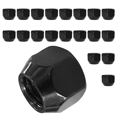 Image of 20 x Wheel Nuts for Steel Wheels M12 1.5 SW19 Black