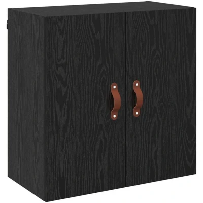 Image of Vidaxl Wall Cabinet Black oak 60 x 31 cm Engineered wood