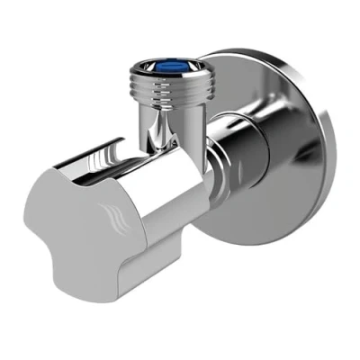 Image of Elegant Chrome Plated Angled Water Valve for Toilet 1/2&quot; x BSP