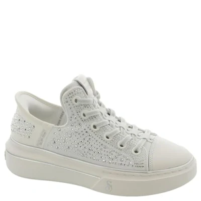 Image of Skechers Women&#039;s Snoop ONE Rhine Stoned Sneaker, White, 7 UK