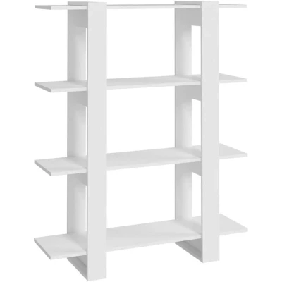 Image of vidaXL Book Cabinet/Room Divider White 100x30x123.5 cm
