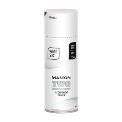 Image of Maston Spray Paint 2K Two Primer White Matt 400ml