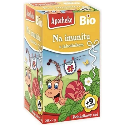 Image of Tea for Children Immunity Strawberry BIO 40 g (20 x 2 g) APOTHEKE