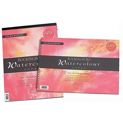 Image of Daler Rowney 140lb 20 inchx16 inch Bockingford Spiral Pad