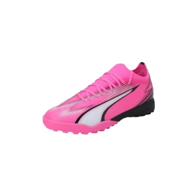 Image of Puma Men Ultra Match Tt Soccer Shoes, Poison Pink White Black, 10.5 UK
