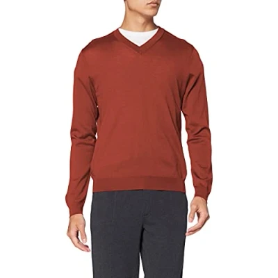 Image of FALKE V Neck Longsleeve Men&#039;s Black, Small