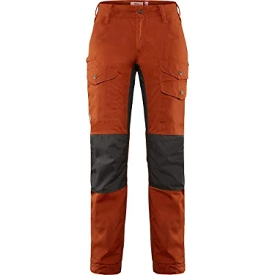 Image of Fjällräven F89330 215 018 Vidda Pro Ventilated Trousers, Women, Regular, Autumn Leaf/Stone Grey, 34